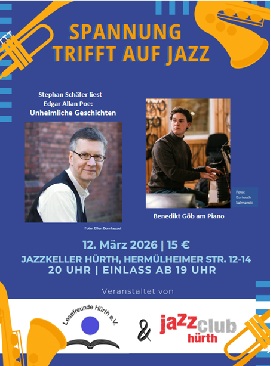 Musikalische Krimilesung der Lesefreunde Hürth e.V. Stephan Schäfer und Benedikt Goeb